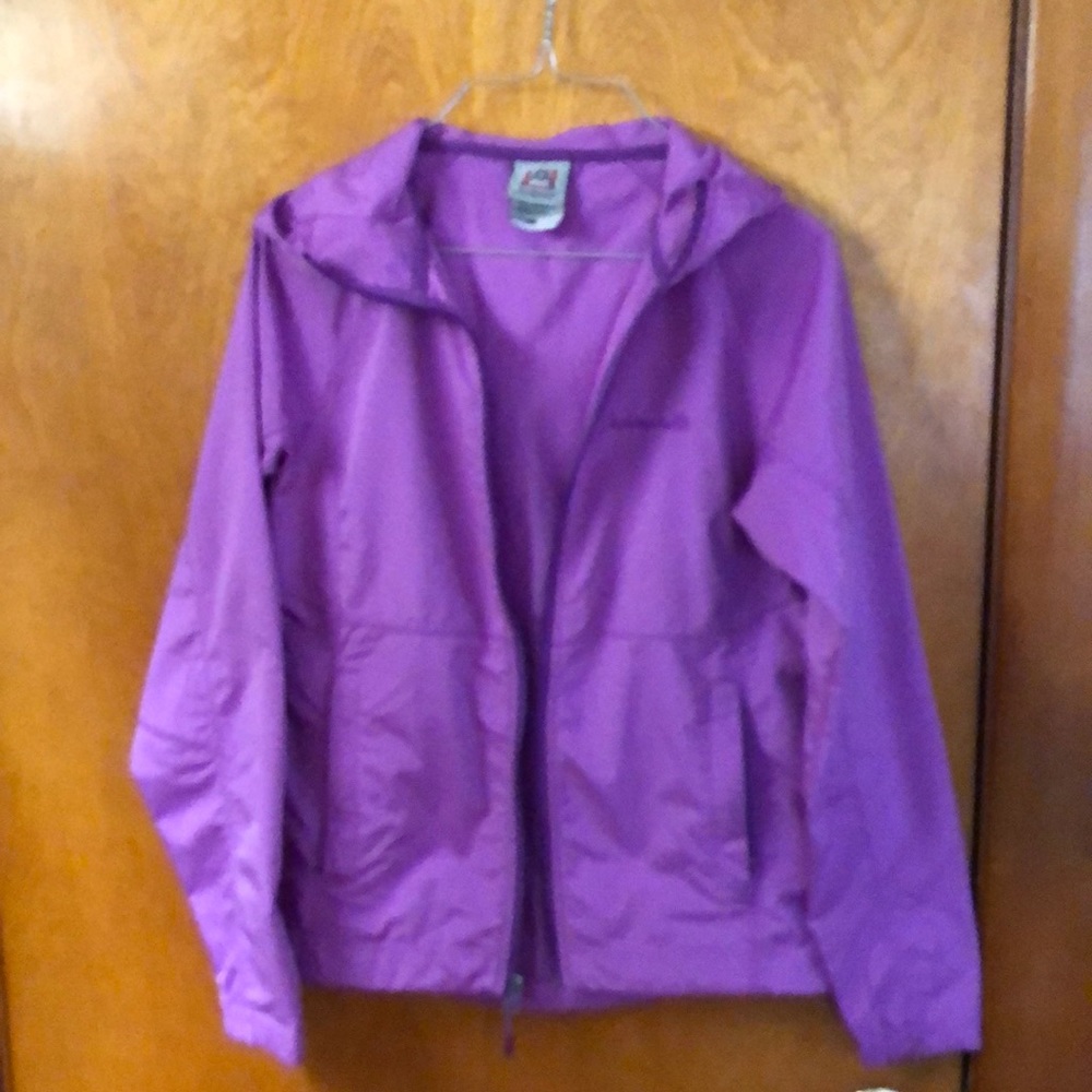 Avalanche purple hooded wind breaker